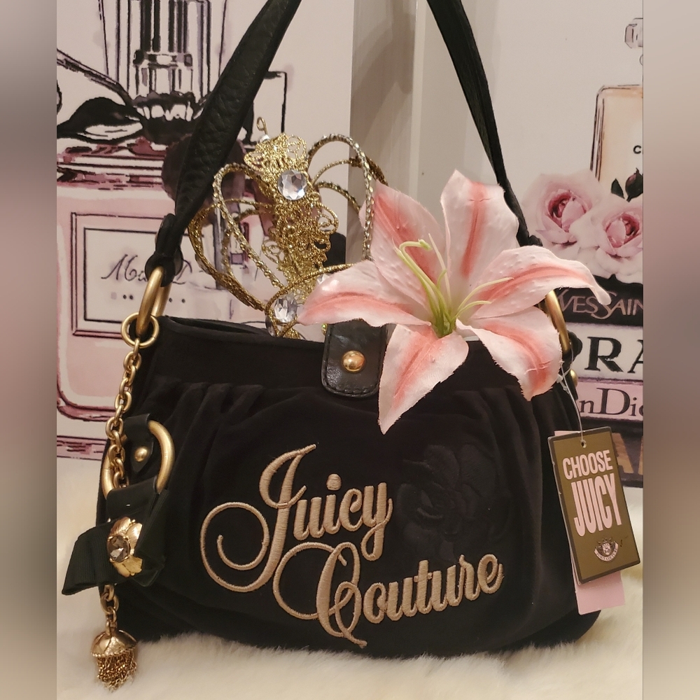 ***SOLD***Juicy Couture Black & Brown Handbag! *Vintage*